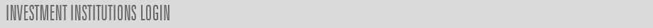 Investment Institutions Login